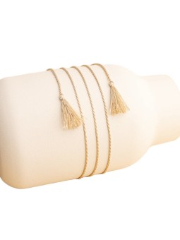 MUMMY BELL Cordoncino di seta beige 130 cm donna