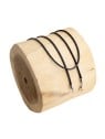 MUMMY BELL Cordino intrecciato nero da 114 cm donna