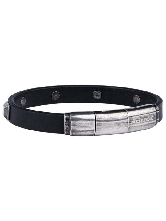 Police Bracciale da uomo moderno in pelle 26344BLSB/02 uomo