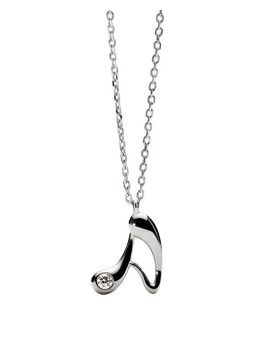 PDPAOLA Collana in argento con iniziale "A" CO02-B74-U catena, ciondolo donna