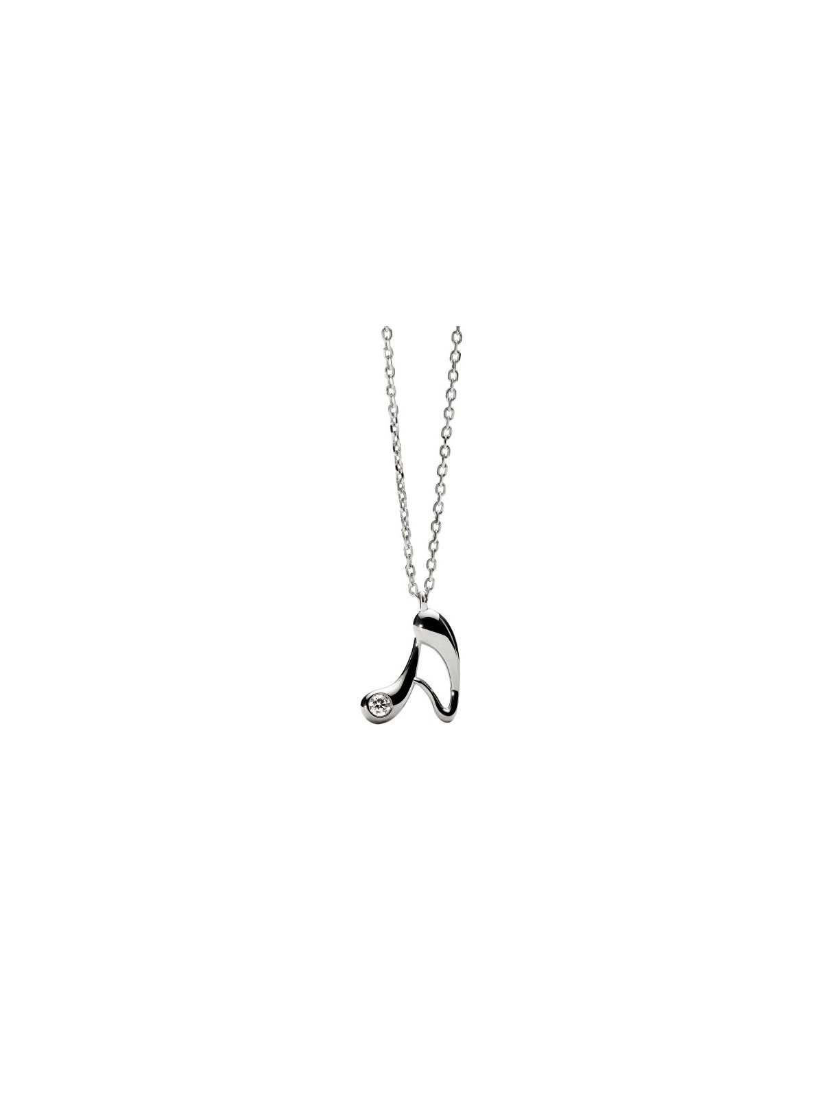 PDPAOLA Collana in argento con iniziale "A" CO02-B74-U catena, ciondolo donna