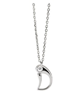 PDPAOLA Collana in argento con iniziale "D" CO02-B77-U catena, ciondolo donna