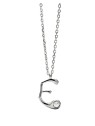 PDPAOLA Collana in argento con iniziale "E" CO02-B78-U catena, ciondolo donna