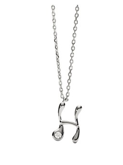 PDPAOLA Collana in argento con iniziale "H" CO02-B81-U catena, ciondolo donna