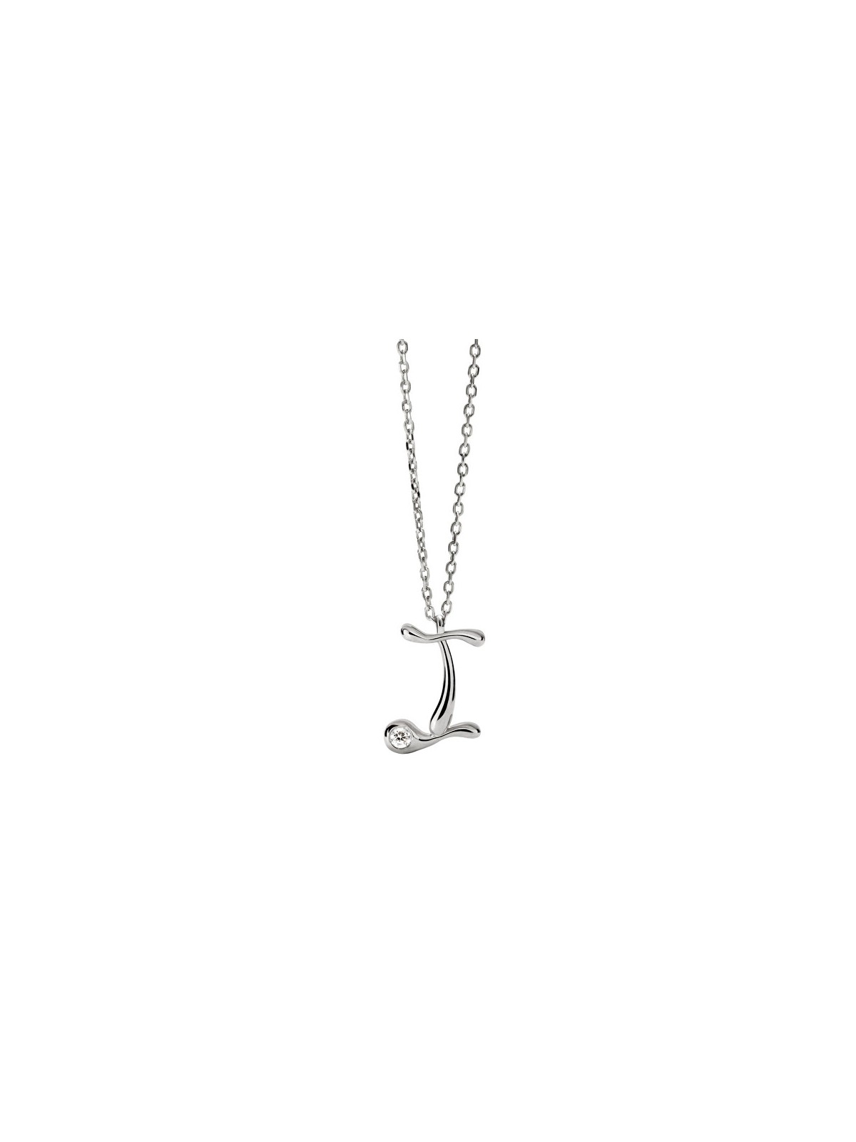 PDPAOLA Collana in argento con iniziale "I" CO02-B82-U catena, ciondolo donna