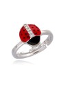 MOISS Anello giocoso in argento a forma di coccinella con zirconi R0004044 donna