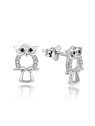 MOISS Orecchini in argento con pietre Gufo con zirconi E0002635 donna