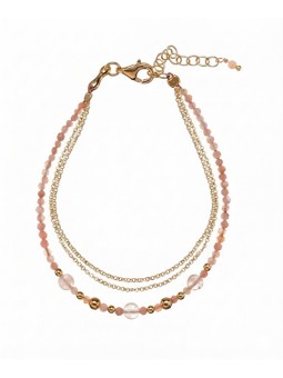 Alisia Bracciale triplo placcato oro con opale rosa AL3054.01.046 donna