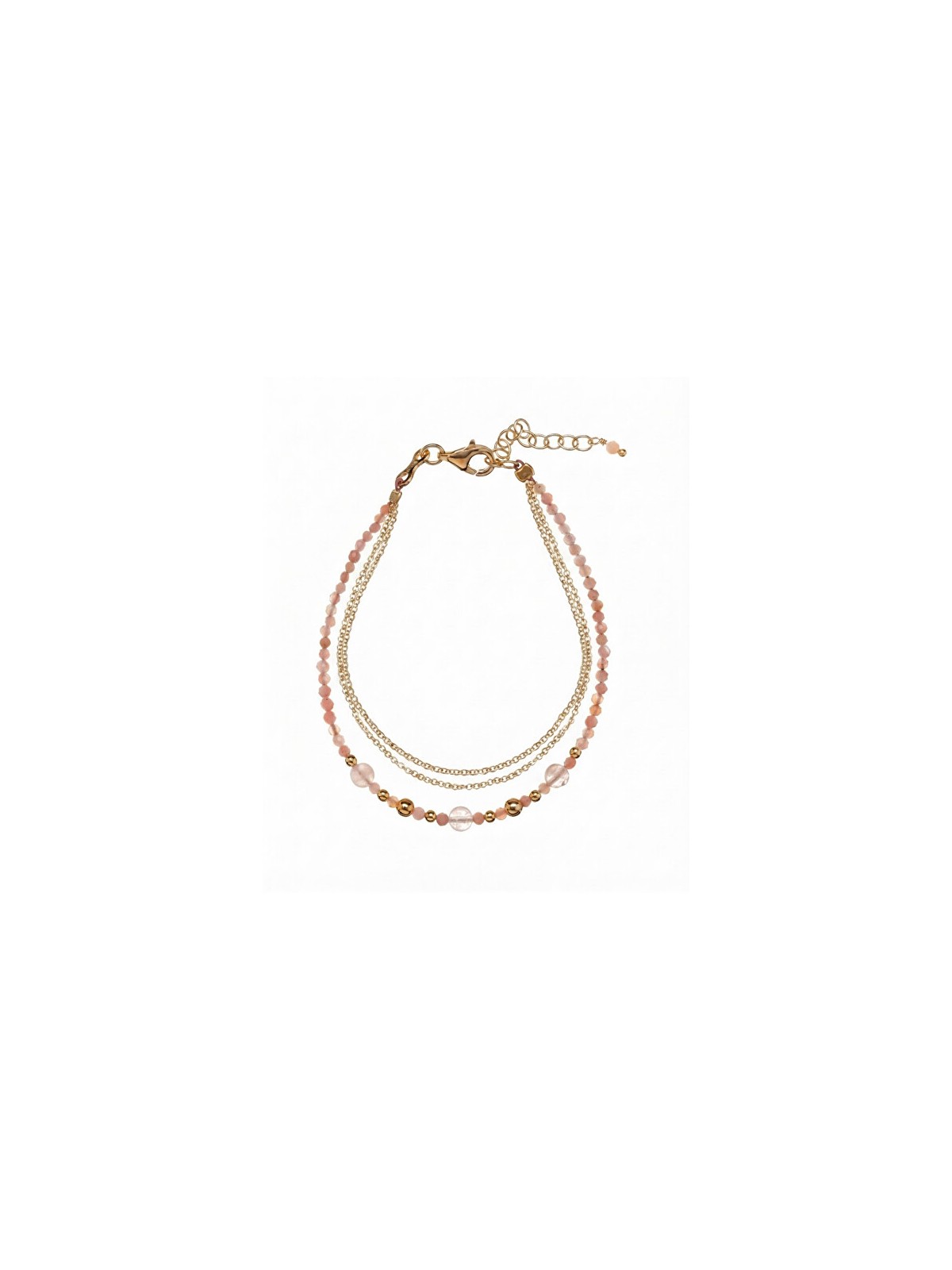 Alisia Bracciale triplo placcato oro con opale rosa AL3054.01.046 donna