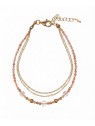 Alisia Bracciale triplo placcato oro con opale rosa AL3054.01.046 donna