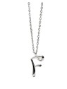 PDPAOLA Collana in argento con iniziale "F" CO02-B79-U catena, ciondolo donna