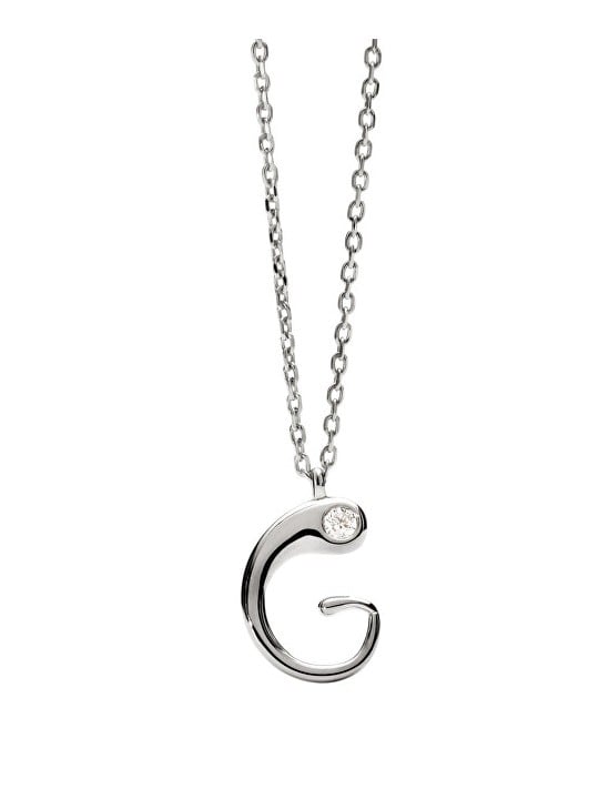 PDPAOLA Collana in argento con iniziale "G" CO02-B80-U catena, ciondolo donna