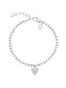 Rosefield Bracciale da donna in acciaio con cristalli, modello Chunky Heart JBCHS-J1322 donna