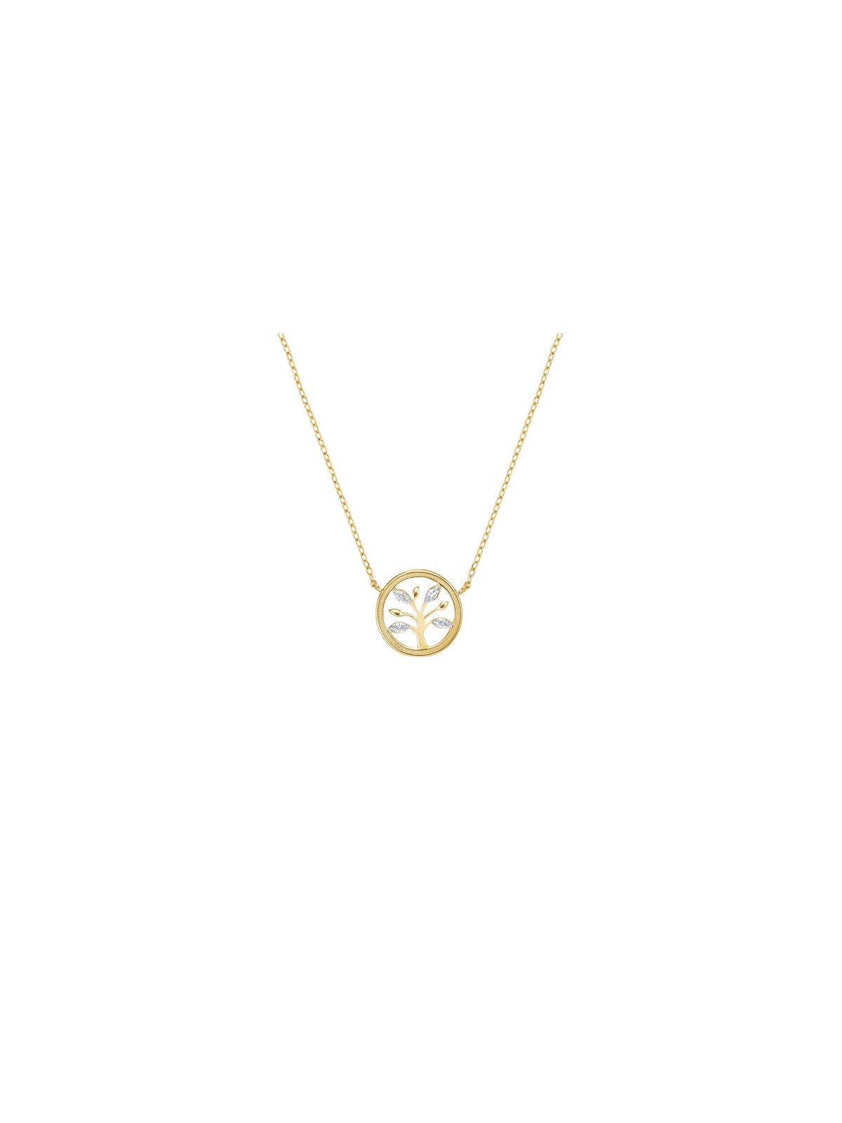 Rosefield Collana placcata in oro con cristalli Albero della Vita JNLNG-J1319 donna
