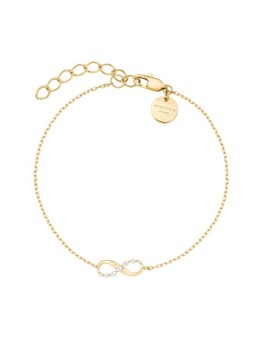 Rosefield Bracciale coordinato placcato oro con cristalli Infinity JBING-J1313 donna