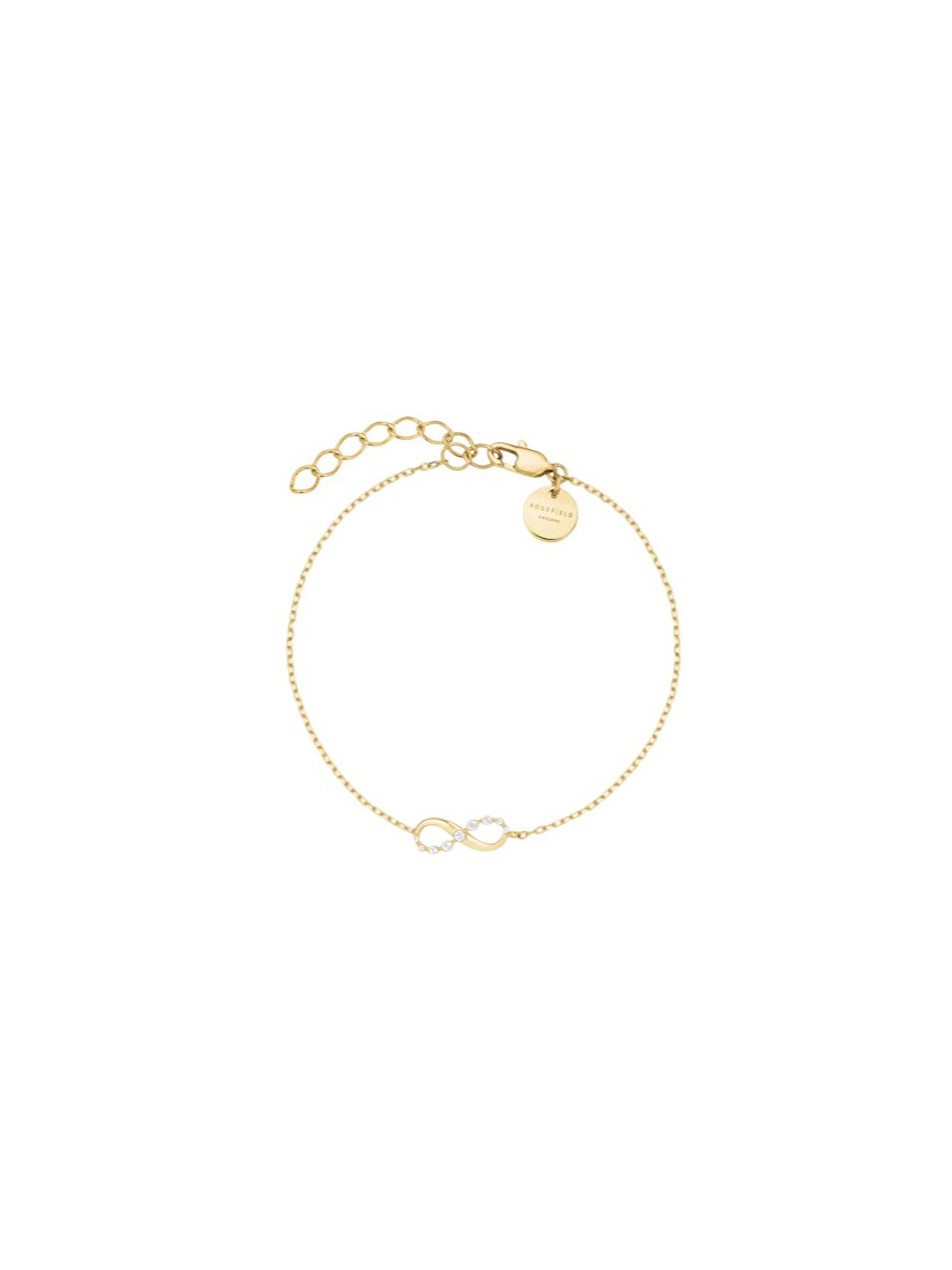 Rosefield Bracciale coordinato placcato oro con cristalli Infinity JBING-J1313 donna