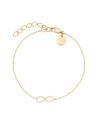 Rosefield Bracciale coordinato placcato oro con cristalli Infinity JBING-J1313 donna