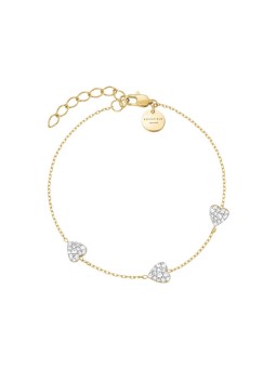 Rosefield Bracciale da donna placcato oro con cuori JB3HG-J1278 donna