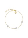 Rosefield Bracciale da donna placcato oro con cuori JB3HG-J1278 donna