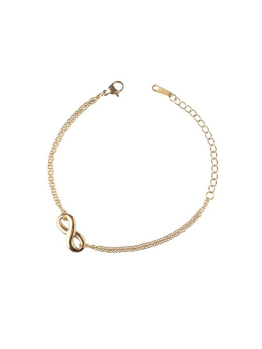 Emily Westwood Delicato bracciale Infinity placcato oro EWB250375G donna