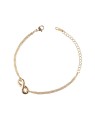 Emily Westwood Delicato bracciale Infinity placcato oro EWB250375G donna