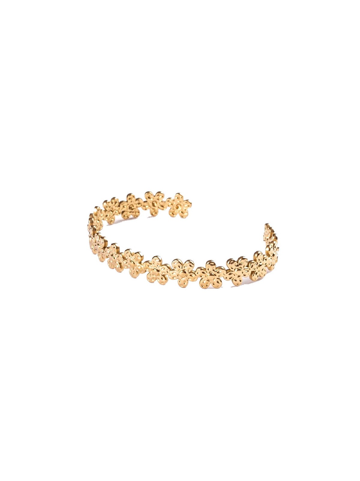 Emily Westwood Bracciale a fiore in acciaio massiccio placcato oro EWB250165G donna