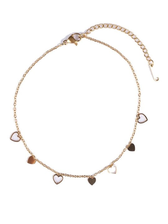 Emily Westwood Cavigliera placcata in oro con cuori Lumoura EWA250352G donna