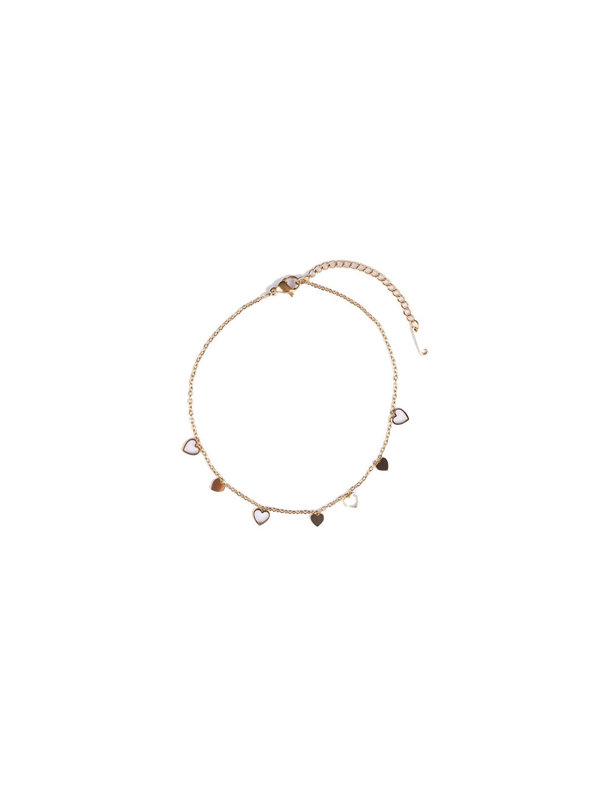 Emily Westwood Cavigliera placcata in oro con cuori Lumoura EWA250352G donna