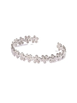 Emily Westwood Bracciale a fiore in acciaio massiccio EWB250165S donna