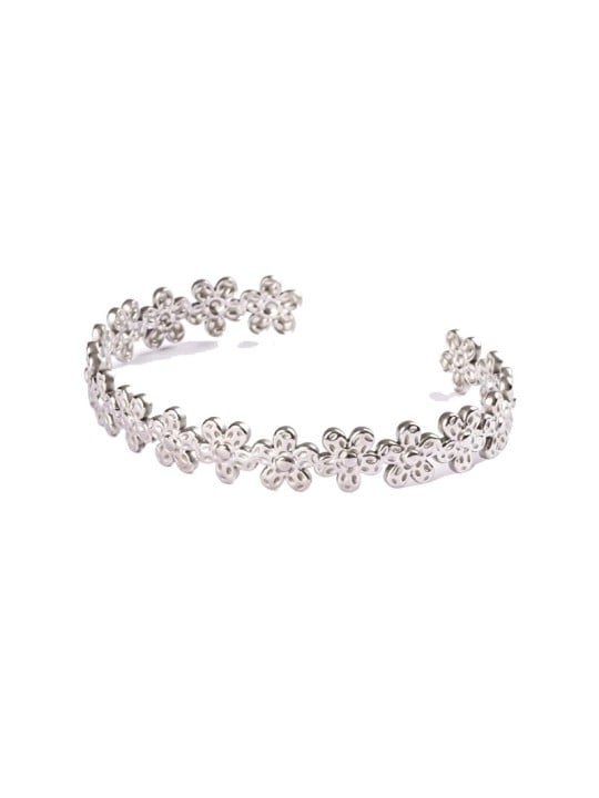 Emily Westwood Bracciale a fiore in acciaio massiccio EWB250165S donna
