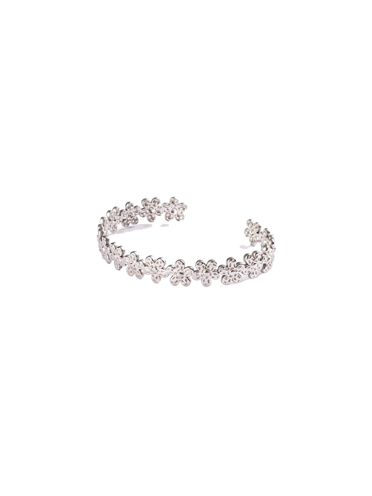 Emily Westwood Bracciale a fiore in acciaio massiccio EWB250165S donna