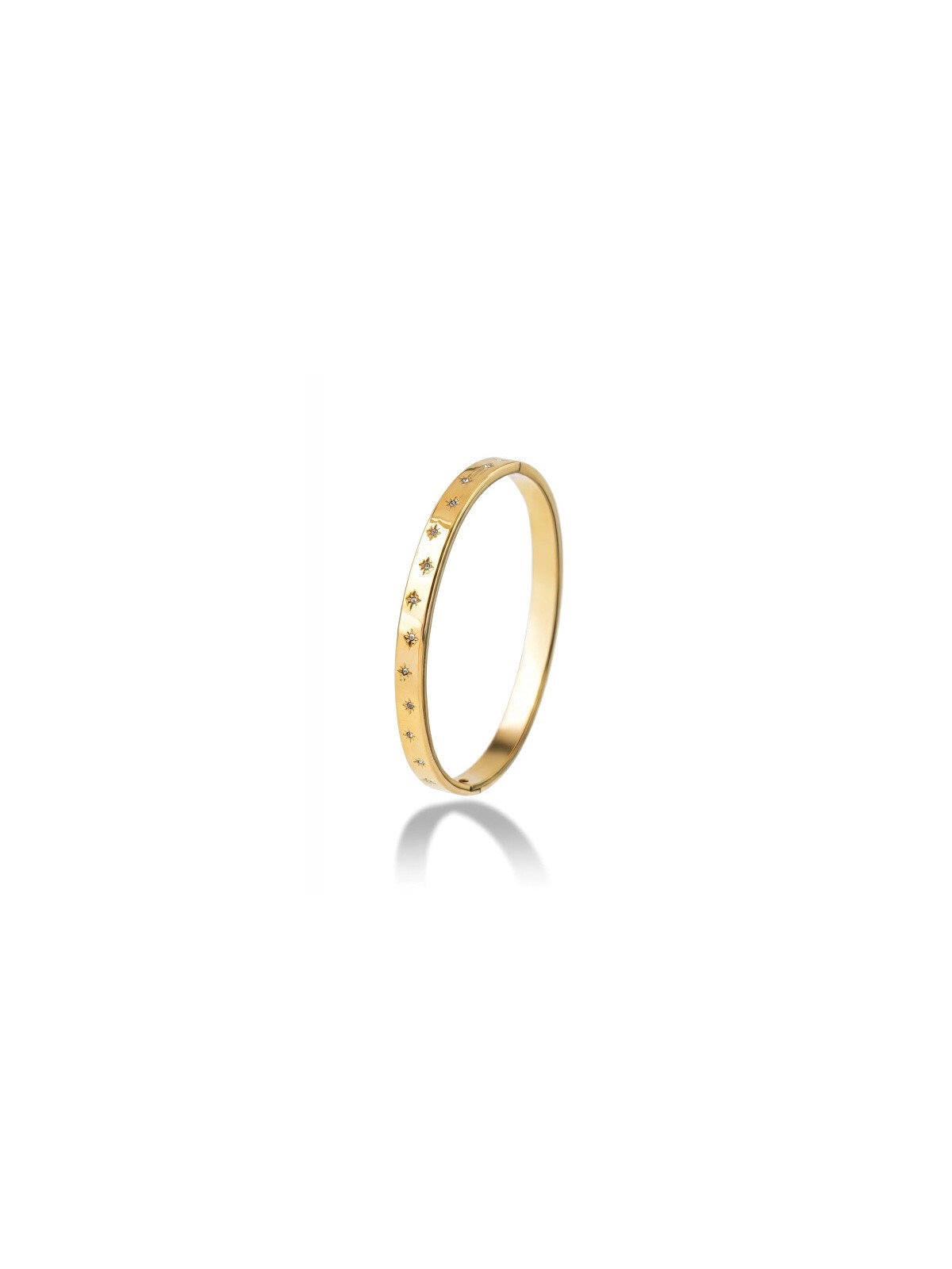 Emily Westwood Bracciale massiccio placcato oro con cristalli Freya EWB250402G donna