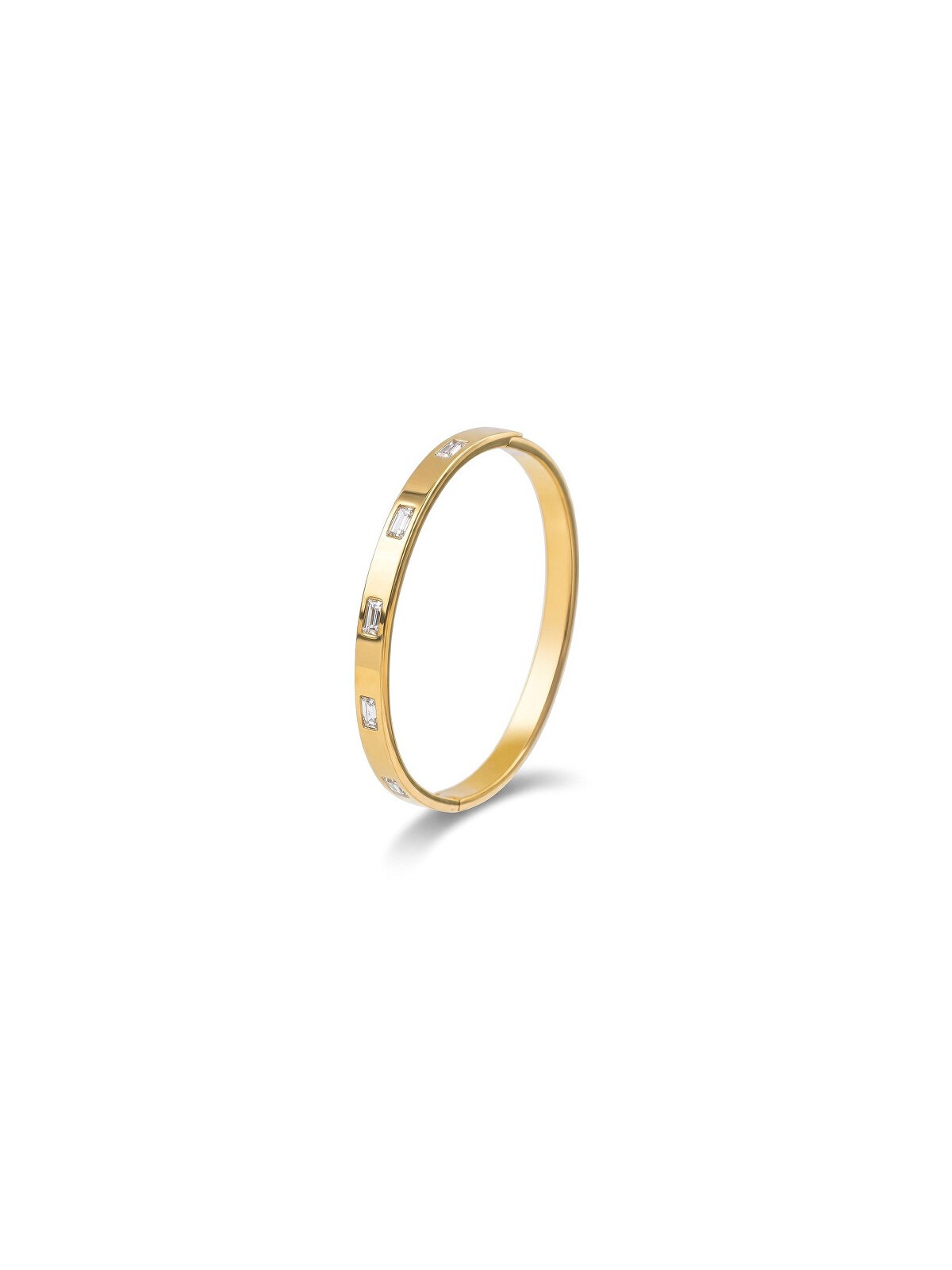 Marc Malone Elegante bracciale solido con cristalli trasparenti Doré MCB250400G donna