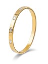 Marc Malone Elegante bracciale solido con cristalli trasparenti Doré MCB250400G donna
