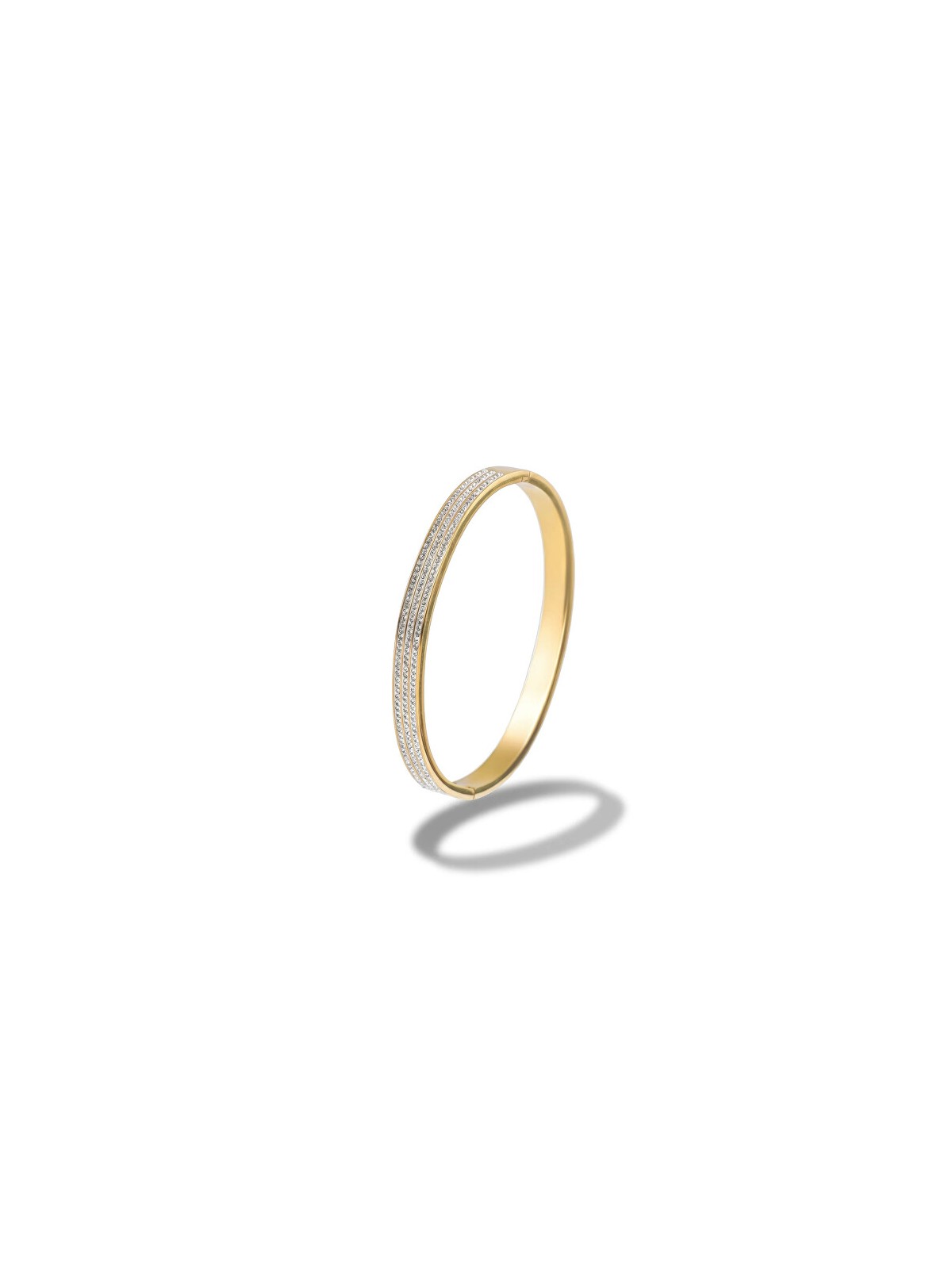 Marc Malone Bracciale Cecilia in acciaio massiccio placcato oro lucido MCB250398G donna