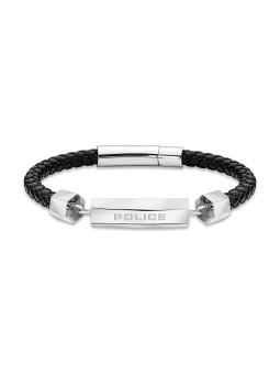Police Elegante bracciale in pelle con fibbia PEAGB2119634 uomo