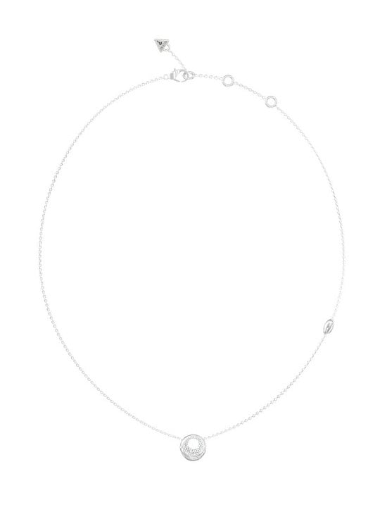 Guess Elegante collana in acciaio Moon Drops JUBN06245JWRHT/U donna