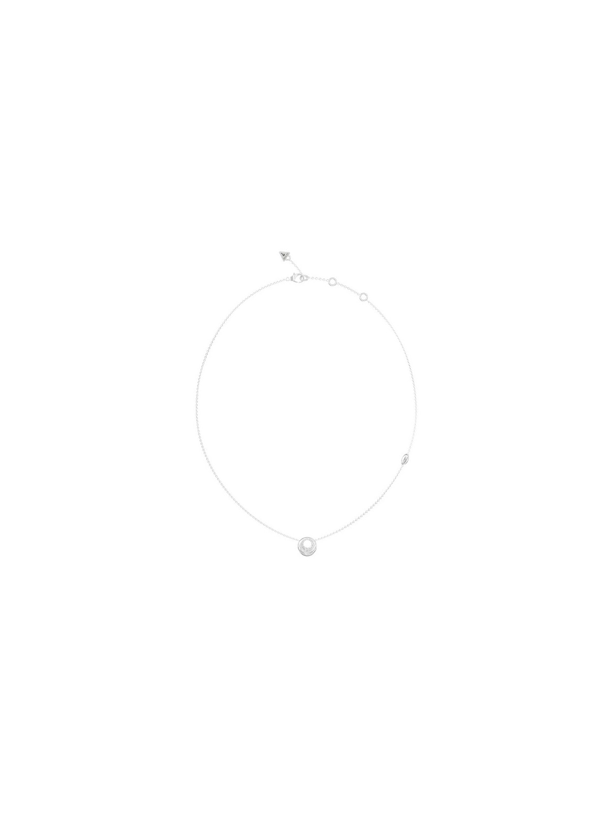 Guess Elegante collana in acciaio Moon Drops JUBN06245JWRHT/U donna
