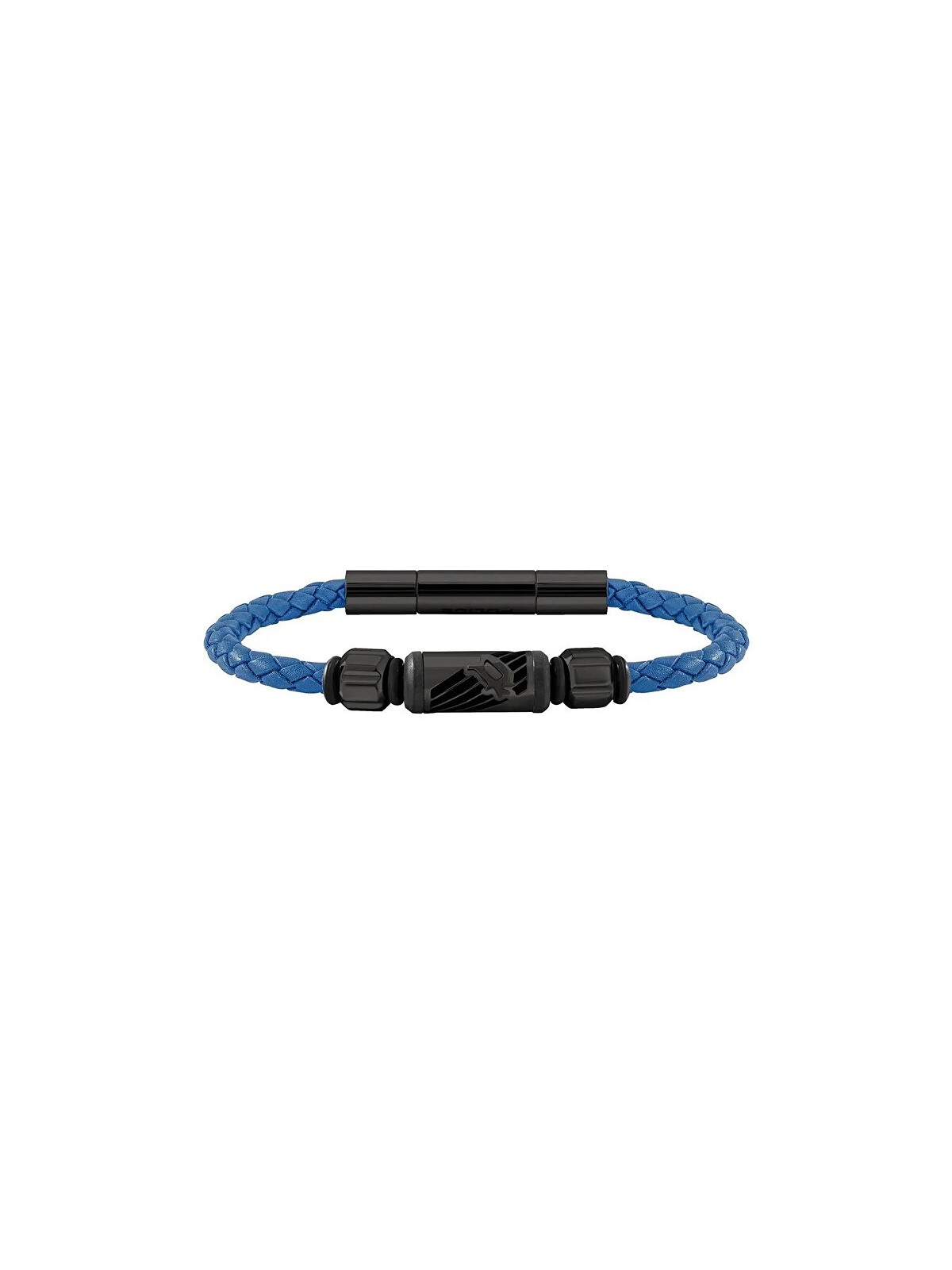 Police Bracciale da uomo in pelle blu PJ26466BLN02A uomo