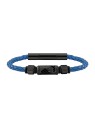 Police Bracciale da uomo in pelle blu PJ26466BLN02A uomo