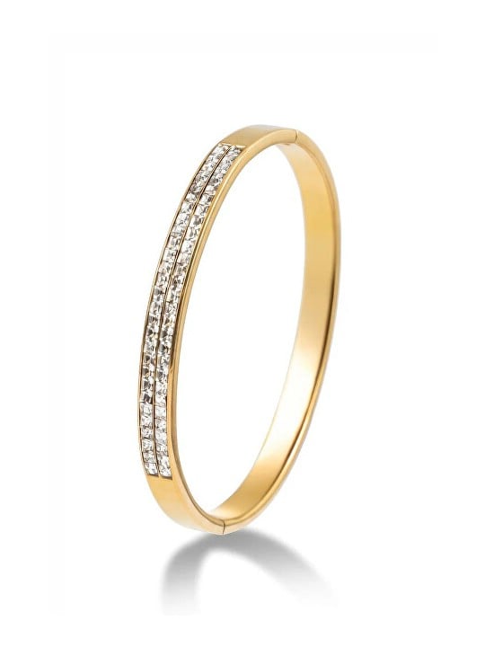 Emily Westwood Bracciale massiccio placcato oro con cristalli Nyra EWB250397G donna