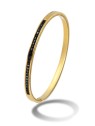 Emily Westwood Bracciale solido con cristalli neri Vera EWB250394G donna
