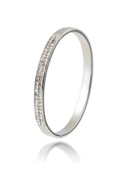 Emily Westwood Bracciale solido con cristalli EWB250397S donna