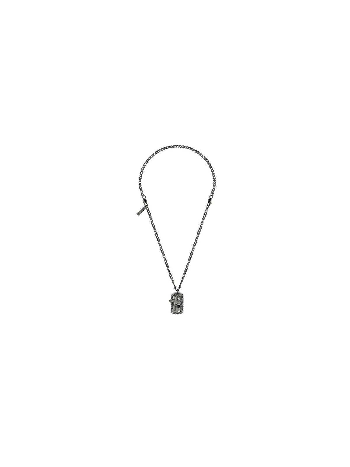 Police Elegante collana in acciaio con cristalli Vigor PEAGI2214501 uomo