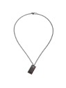 Guess Collana da uomo in acciaio con pendente in carbonio CMN80801 uomo