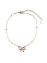 Emily Westwood Cavigliera placcata in oro con fiocco Sylvane EWA250365G donna