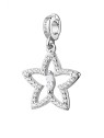 Rosato Ciondolo a stella in argento con zirconi cubici Storie RZ261R donna