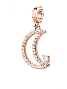 Rosato Ciondolo Luna placcato oro con zirconi cubici Story RZ262 donna