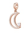 Rosato Ciondolo Luna placcato oro con zirconi cubici Story RZ262 donna