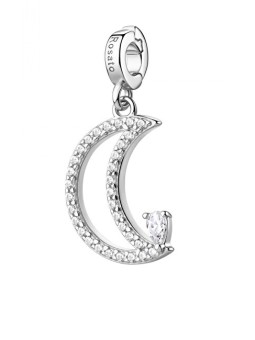 Rosato Ciondolo Luna in argento con zirconi cubici Storie RZ262R donna